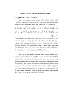 Page 1 HAKIKAT IPTEKS DALAM PANDANGAN ISLAM A. Konsep