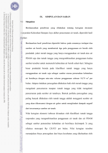 IX. SIMPULAN DAN SARAN 9.1 Simpulan