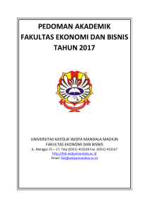 pedoman-akademik-feb-2017 - Fakultas Ekonomi dan Bisnis