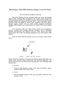 Membangun SMS Gateway dengan Linux dan Nokia