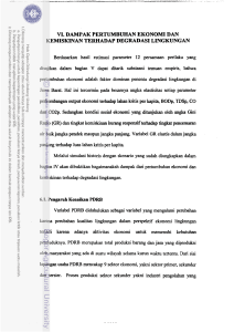 vi. dampak pertumbuhan ekonomi dan kemiskinan