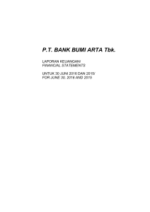 P.T. BANK BUMI ARTA Tbk.