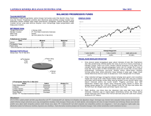 LAPORAN KINERJA BULANAN INVESTRA LINK Mei 2012