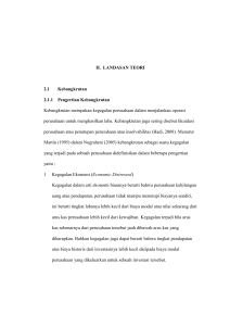 II. LANDASAN TEORI 2.1 Kebangkrutan 2.1.1 Pengertian