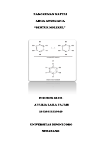 rangkuman materi kimia anorganik “bentuk molekul”