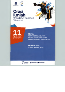 Orasi llmiah - Universitas Terbuka Repository