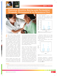 Efektivitas Morphine Sparing pada Pembedahan