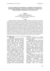 analisis efisiensi dan efektivitas penerimaan