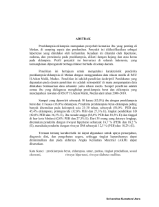 ABSTRAK Preeklampsia-eklampsia merupakan penyebab kematian