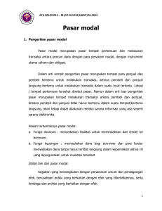 pasar modal