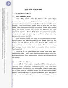 III KERANGKA PEMIKIRAN 3.1 Kerangka