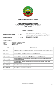 rencana kerja anggaran satuan kerja perangkat