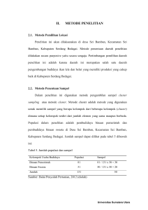 ii. metode penelitian - Universitas Sumatera Utara