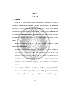 BAB 5 PENUTUP 5.1 Simpulan Penelitian ini bertujuan untuk