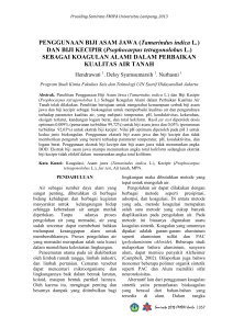 DAN BIJI KECIPIR - Jurnal FMIPA Unila