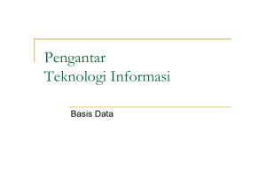 Pengantar Teknologi Informasi - E