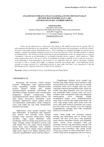 1 ANALISIS DAN PERANCANGAN LOAD BALANCING