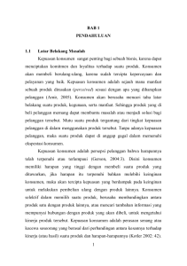 1 BAB 1 PENDAHULUAN 1.1 Latar Belakang Masalah Kepuasan