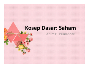 Kosep Dasar: Saham