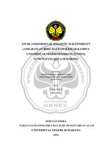 studi anisotropy of magnetic susceptibility (ams) batuan