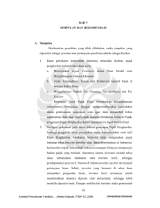 BAB V SIMPULAN DAN REKOMENDASI A. Simpulan Berdasarkan