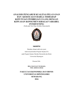 analisis pengaruh kualitas pelayanan dan