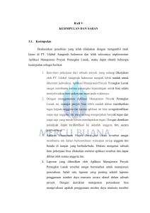 BAB V KESIMPULAN DAN SARAN 5.1. Kesimpulan Berdasarkan