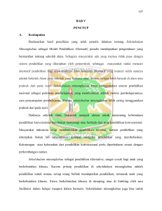 BAB V PENUTUP A. Kesimpulan Berdasarkan hasil penelitian yang