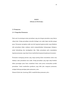 BAB II TINJAUAN PUSTAKA 2.1 Pemasaran 2.1 1 Pengertian
