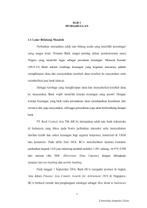 1 BAB 1 PENDAHULUAN 1.1 Latar Belakang Masalah Perbankan