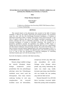 PENGEMBANGAN KECERDASAN EMOSIONAL PESERTA DIDIK