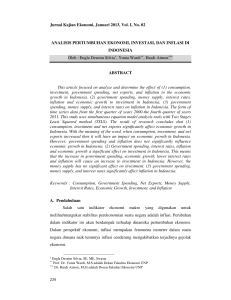 Jurnal Kajian Ekonomi, Januari 2013, Vol. I, No. 02 ANALISIS