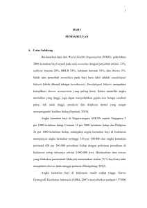 BAB I PENDAHULUAN A. Latar belakang Berdasarkan data dari