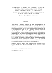 svd - Jurnal Tesis Program Pascasarjana Universitas Dian