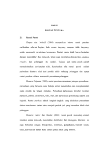 BAB II KAJIAN PUSTAKA 2.1 Rantai Pasok Chopra dan Meindl