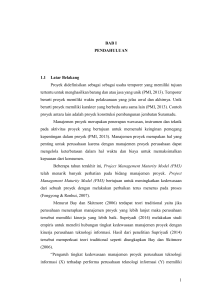 1 BAB I PENDAHULUAN 1.1 Latar Belakang Proyek