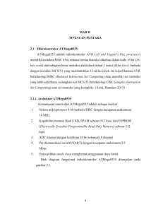 BAB II TINJAUAN PUSTAKA 2.1 Mikrokontroler ATMega8535