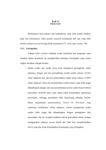 BAB VI PENUTUP Berdasarkan hasil analisis dan pembahasan