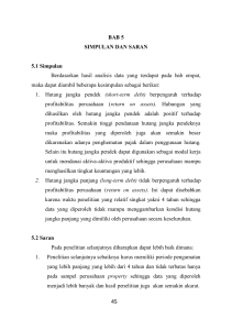 BAB 5 SIMPULAN DAN SARAN 5.1 Simpulan Berdasarkan hasil