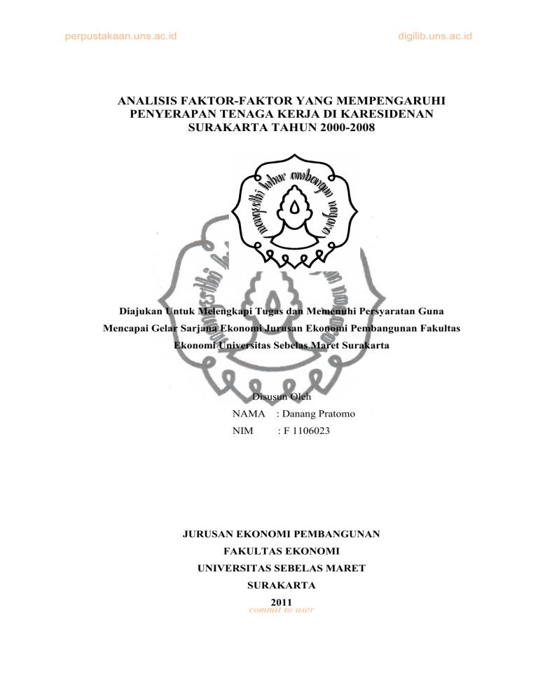 Analisis Faktor-faktor Yang Mempengaruhi Penyerapan