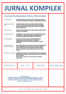 Jurnal Kompilasi Ilmu Ekonomi - Journals | STIE Kesuma Negara