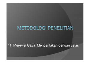 11 Merevisi Gaya - Menceritakan dengan Jelas