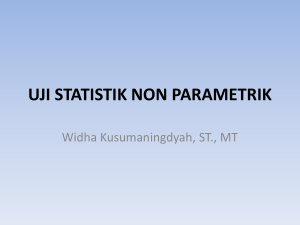 uji statistik non parametrik