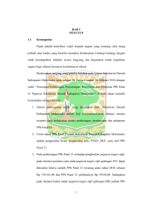 1 BAB V PENUTUP 1.1 Kesimpulan Pajak adalah kontribusi wajib