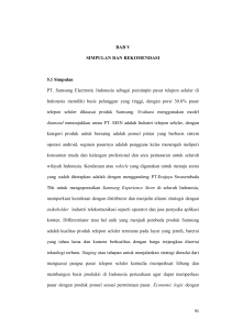 BAB V SIMPULAN DAN REKOMENDASI 5.1 Simpulan