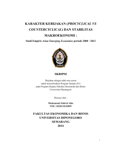 karakter kebijakan (procyclical vs countercyclical