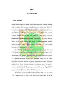 BAB 1 PENDAHULUAN 1.1 Latar Belakang Kanker payudara (KPD