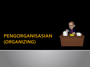 PENGORGANISASIAN (ORGANIZING)