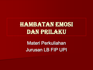 hambatan emosi dan prilaku