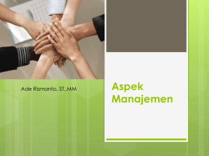 ASPEK Manajemen